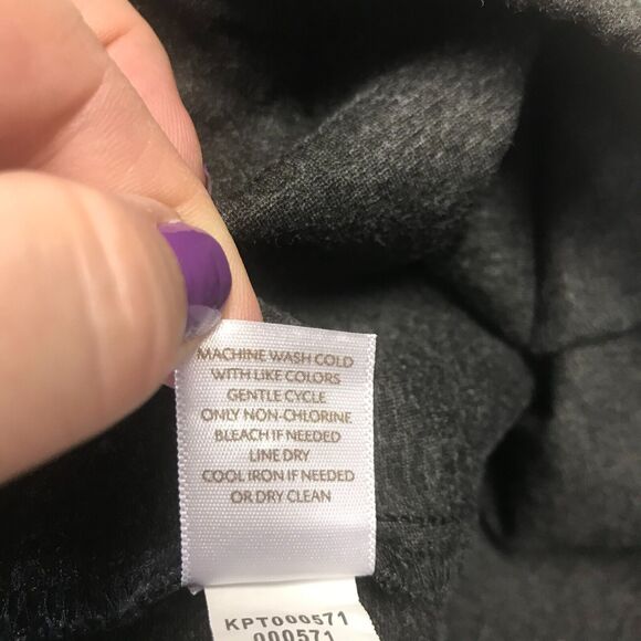 J. Jill Ponte Slim Leg Pant Womens Small Heather Gray Elastic Waist Mid Rise - Picture 6 of 10